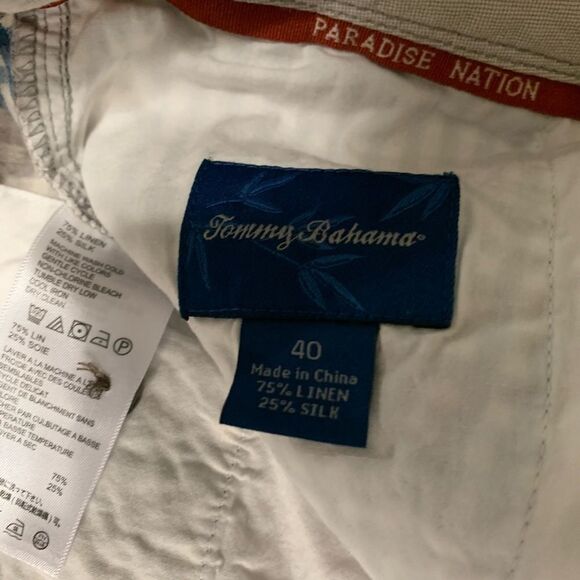 Tommy Bahama Paradise Nation‎ Mens Multicolor Linen Silk Summer Shorts Size 40 - Picture 4 of 6